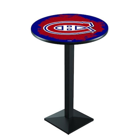 36 Blk Wrinkle Montreal Canadiens Pub Table